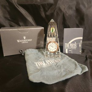 Waterford Lead Crystal OBelisk Clock